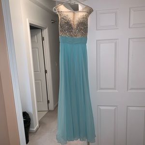 Embellished evening gown
